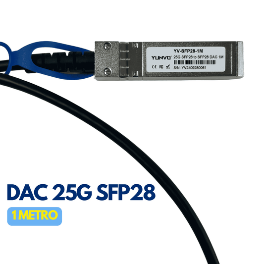 Cable DAC 25G SFP28 de 1 metro YV-SFP28-1M
