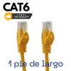 Cable de red UTP CAT6 amarillo de 1 pie de largo Quest NPC-6501