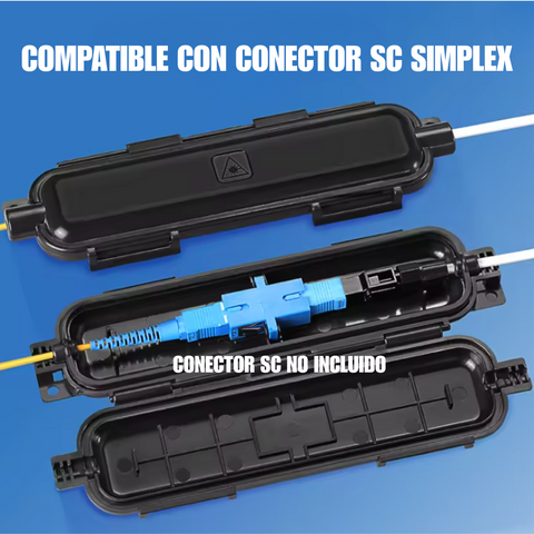 Caja de protección para fibra óptica FTTH