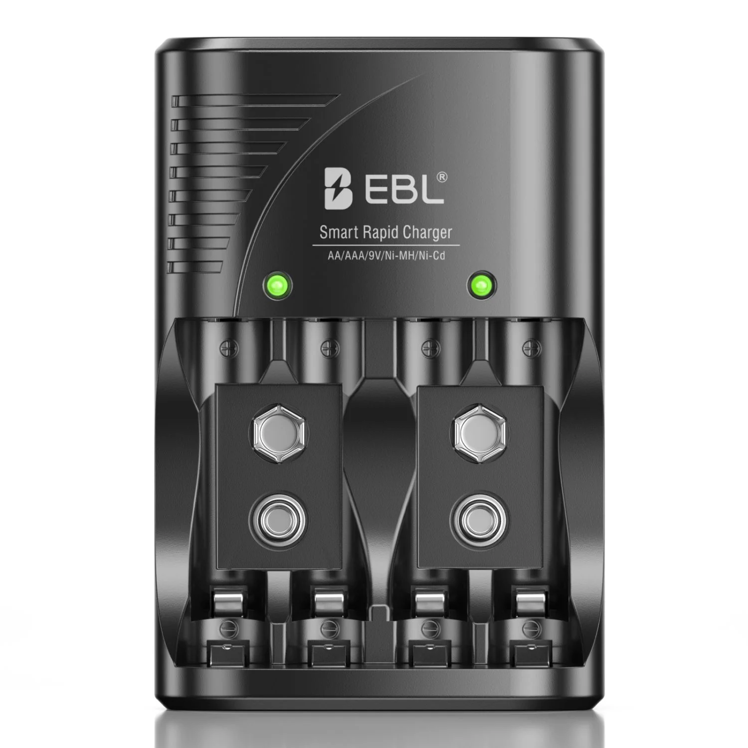 Cargador de baterías AA, AAA y 9V – EBL-C802