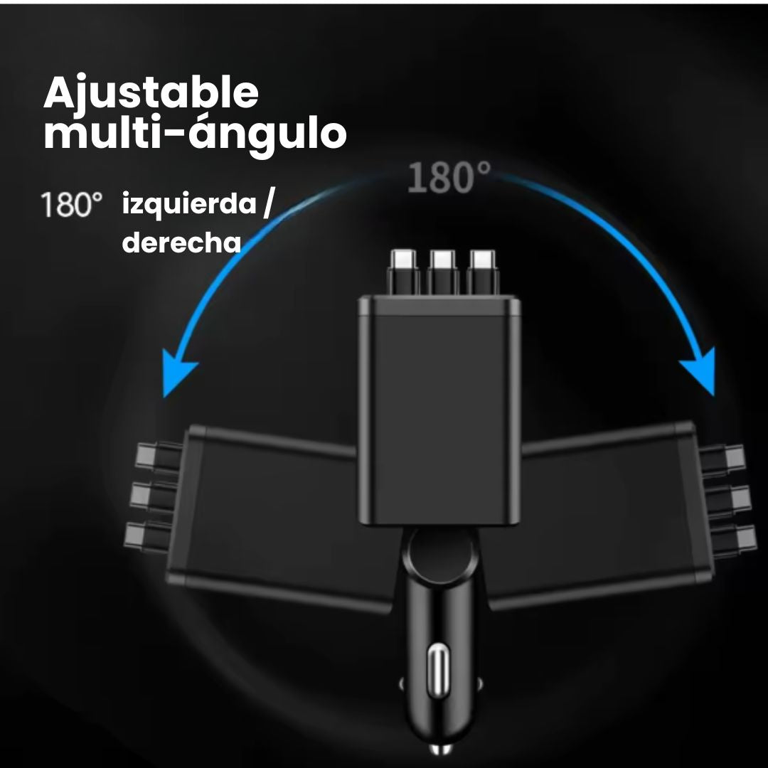 Cargador de carro súper rápido 7 en 1 (180W)