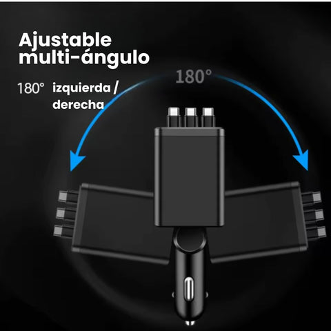 Cargador de carro súper rápido 7 en 1 (180W)