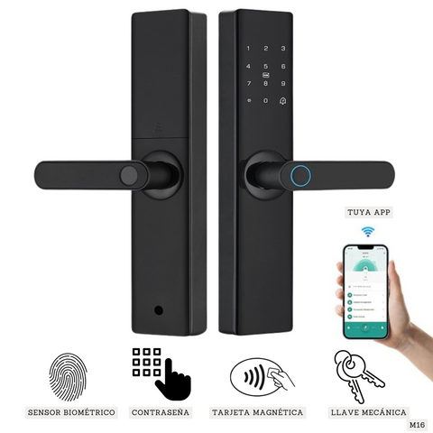 Cerradura inteligente biométrica para puerta de seguridad