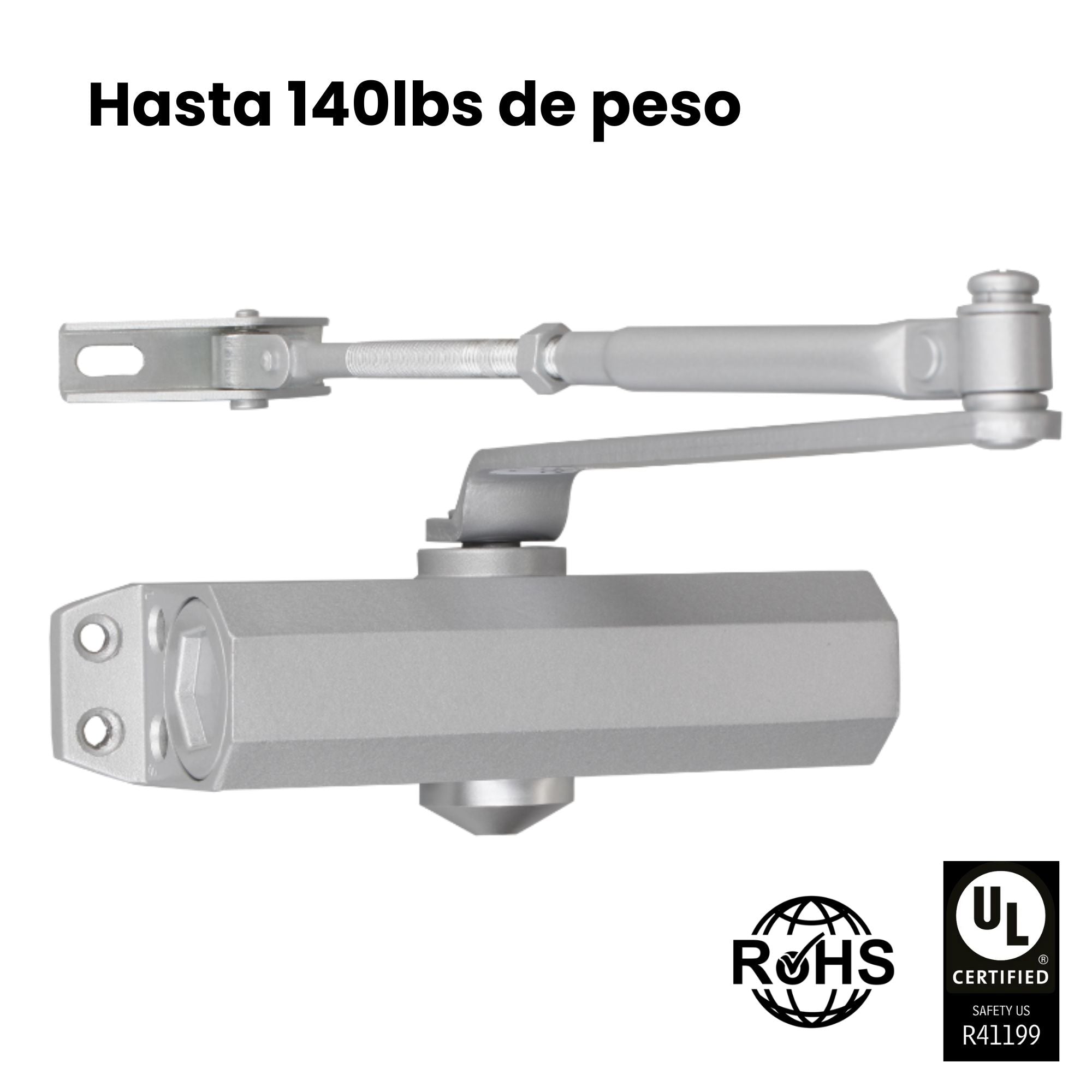 Cierrapuertas para puerta de hasta 140 libras Enforcer SD-C131-SQ