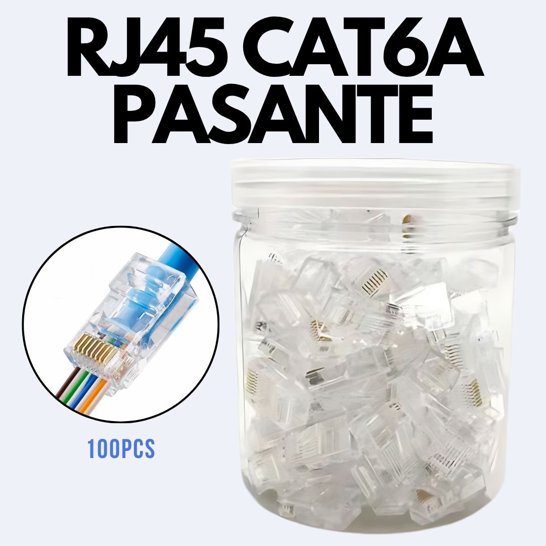 Conector RJ45 EZ pasante CAT6A