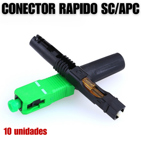 Conector rápido SC/APC de fibra óptica