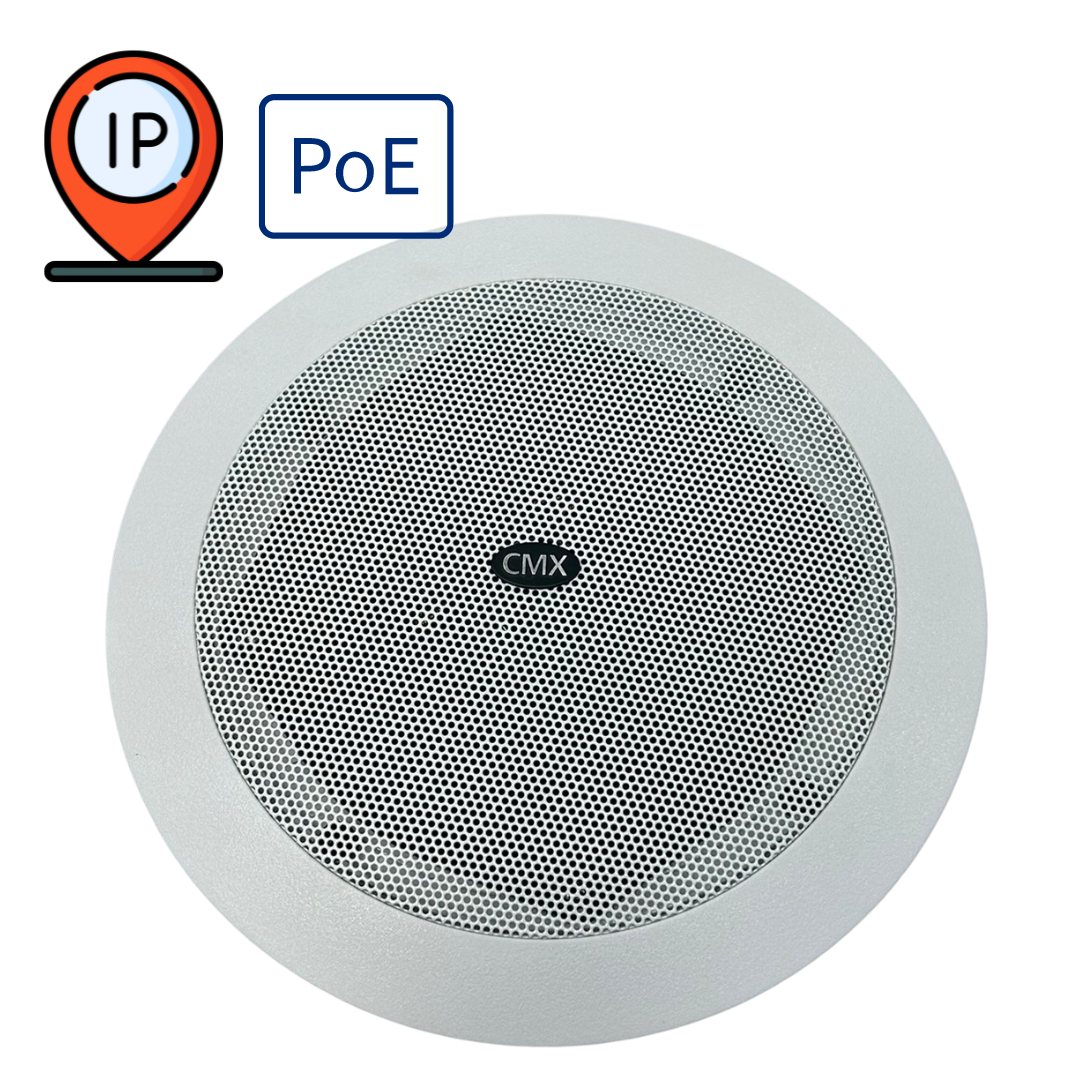 Bocina IP de techo PoE de 30W para sistemas de voceo – CMX DI-97501