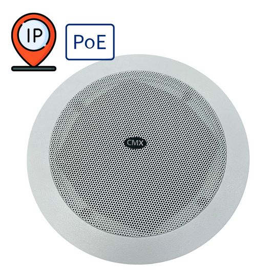 Bocina IP de techo PoE de 30W para sistemas de voceo – CMX DI-97501