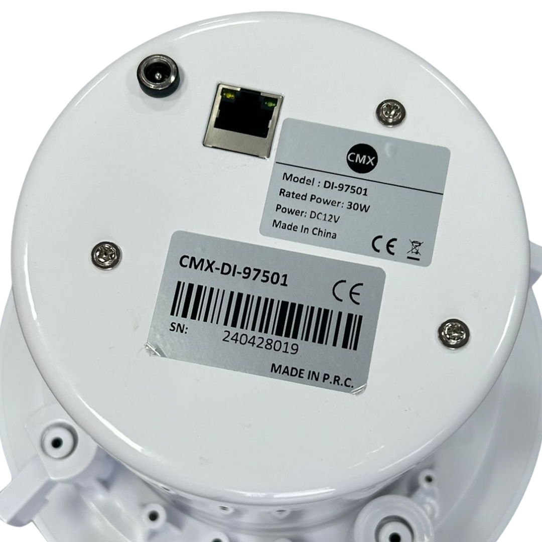 Bocina IP de techo PoE de 30W para sistemas de voceo – CMX DI-97501