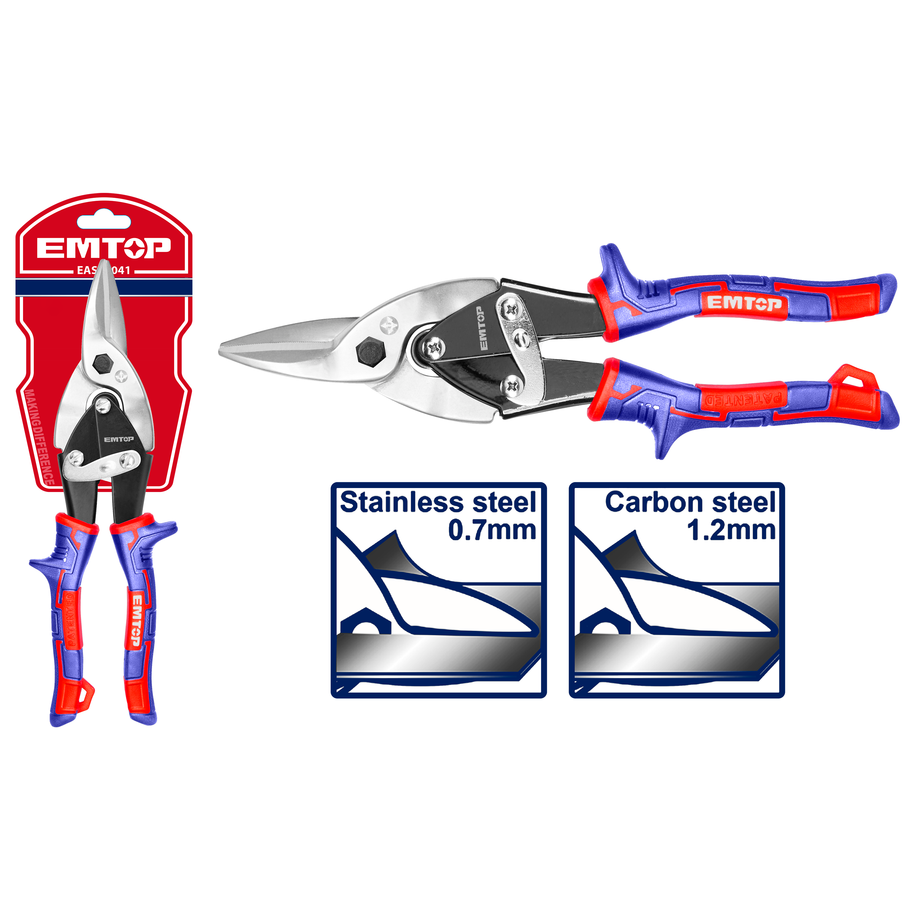 Tijera de aviación de corte recto de 10'” – EMTOP EASP1041