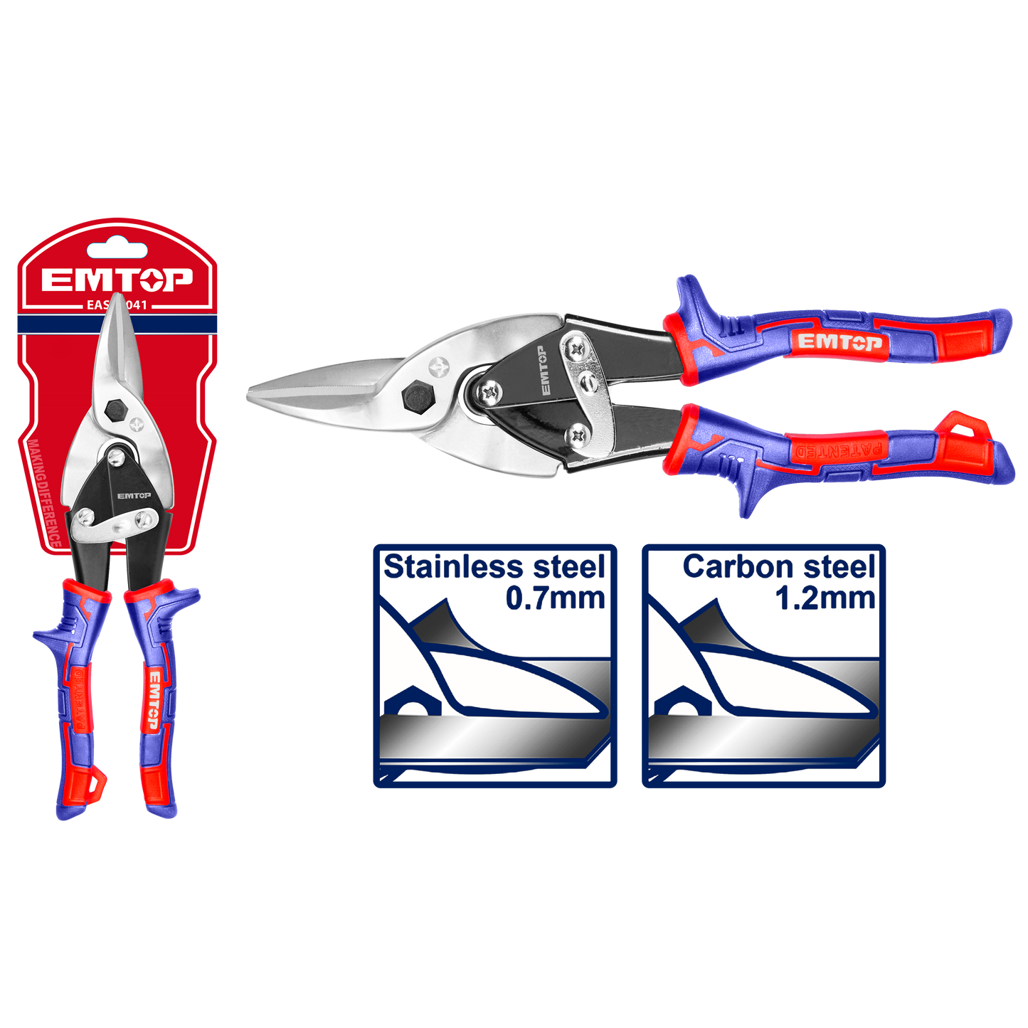Tijera de aviación de corte recto de 10'” – EMTOP EASP1041