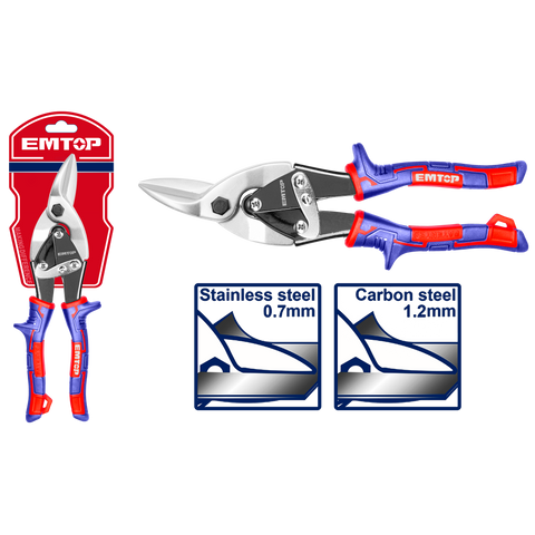 Tijera de Aviación corte izquierdo de 10” EMTOP EASP1052