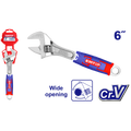 Llave inglesa ajustable de 6 pulgadas, amplia apertura