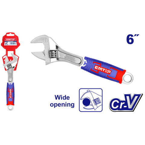 Llave inglesa ajustable de 6 pulgadas
