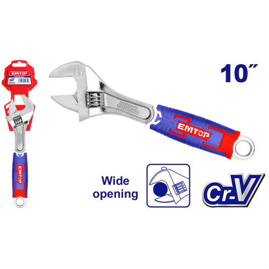 Llave inglesa ajustable de 10 pulgadas
