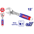 Llave inglesa ajustable de 12 pulgadas, amplia apertura