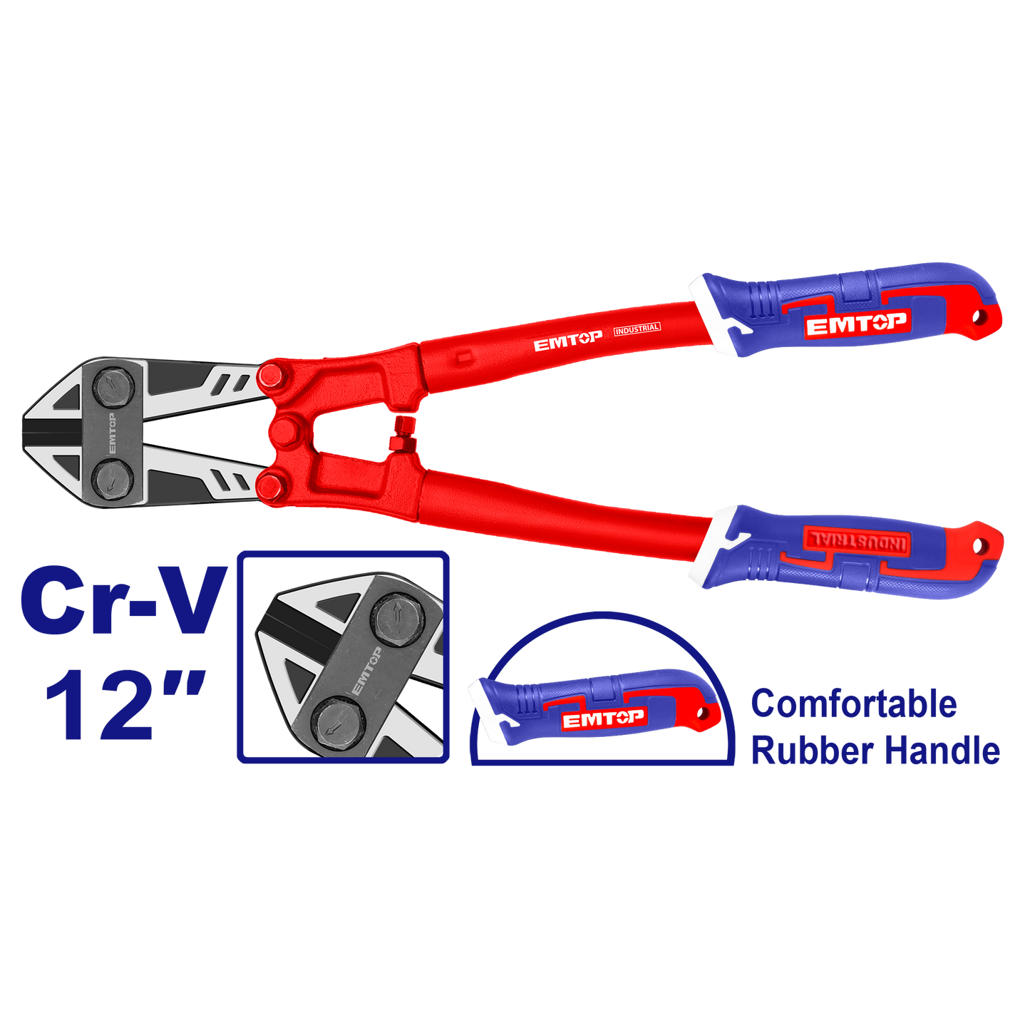 Cortapernos industrial de 12 pulgadas EMTOP EBCR1201