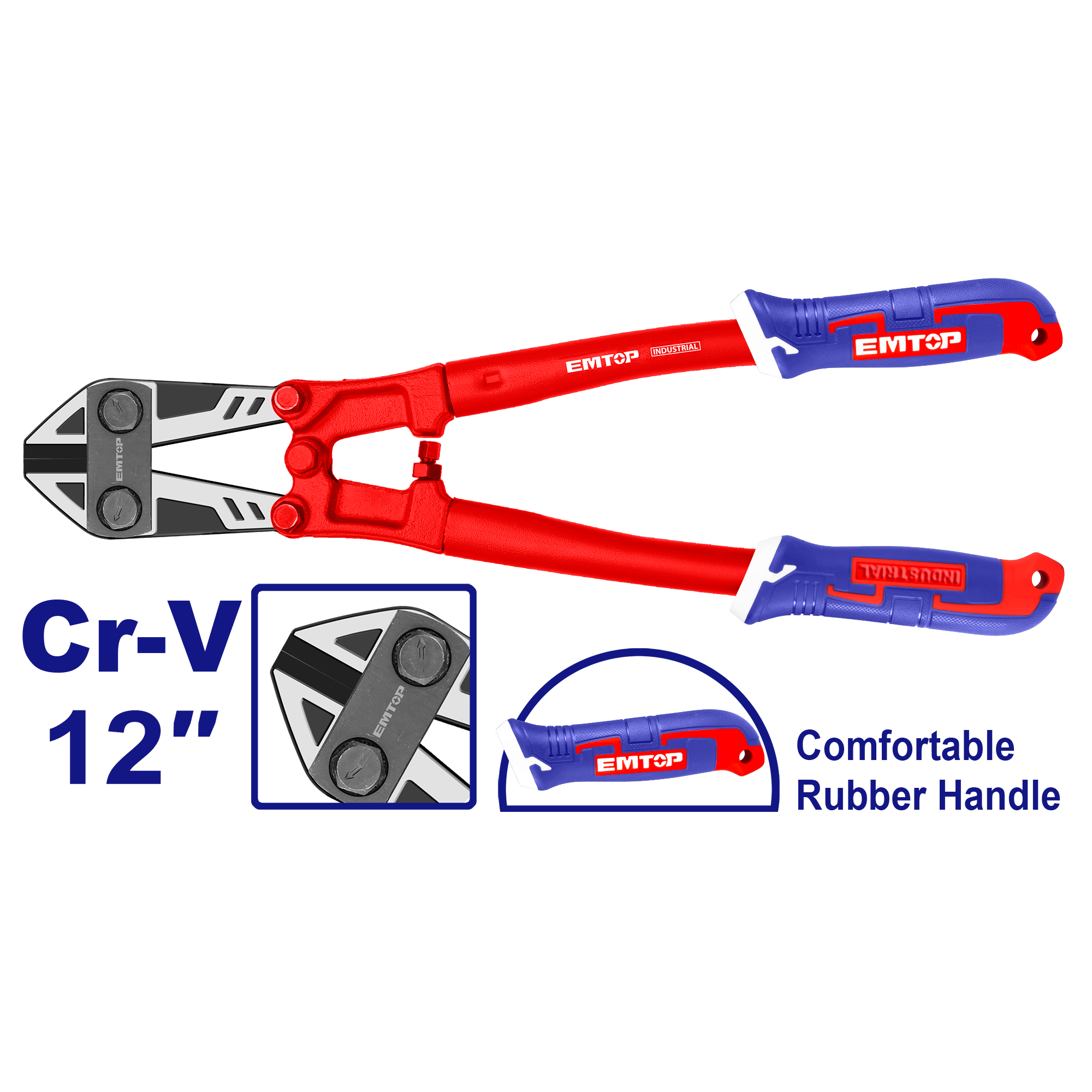 Cortapernos industrial de 12 pulgadas EMTOP EBCR1201
