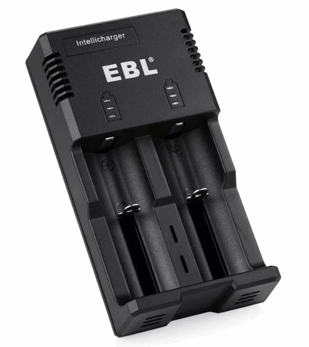 Cargador para batería 18650, Ni-Mh y Ni-Cd