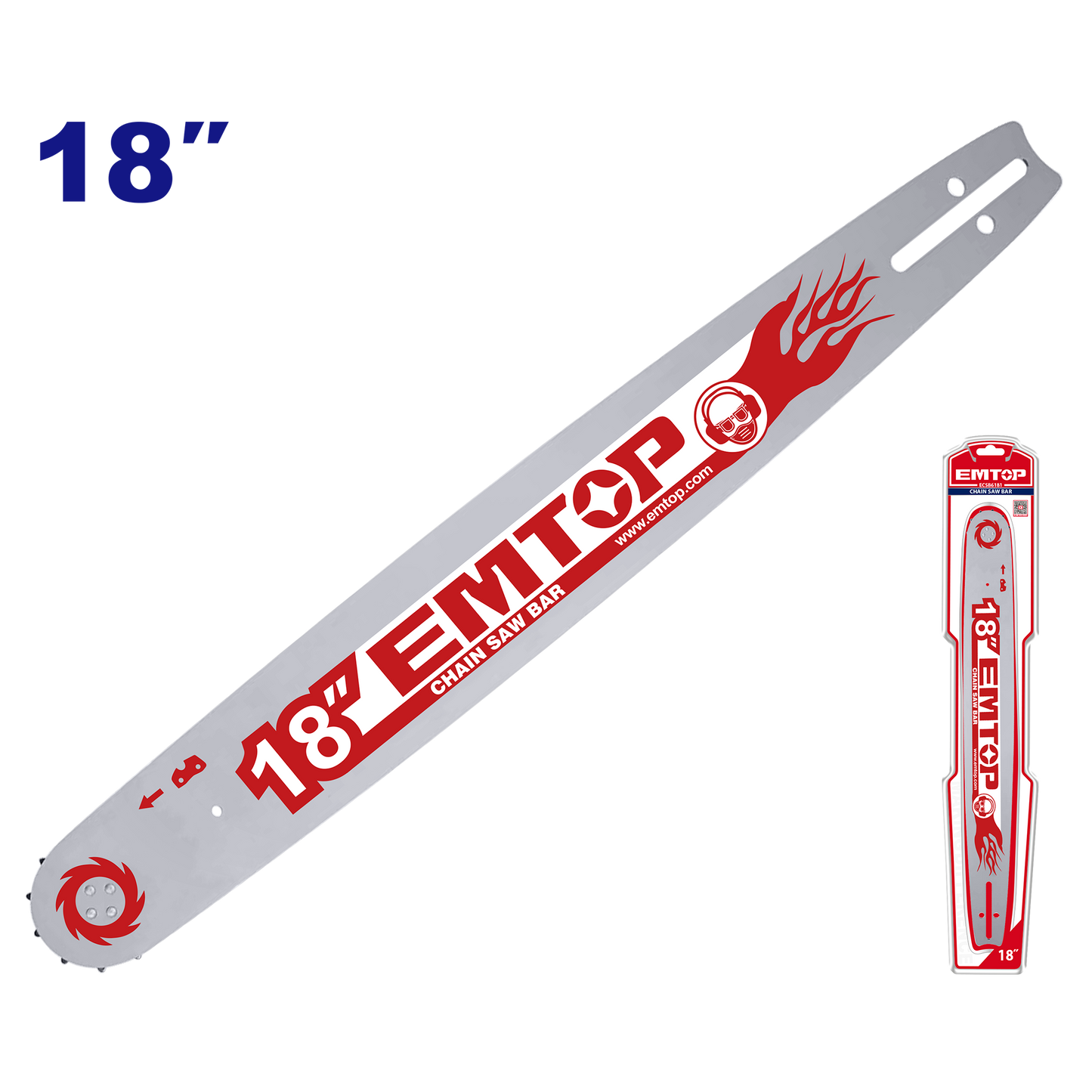 Espada para motosierra de 18” Emtop ECSB6181