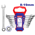 Juego de llaves de combinación con ratchet Emtop ECSS10802