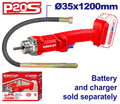 Vibrador de concreto 20V inalámbrico Emtop ECVL202301