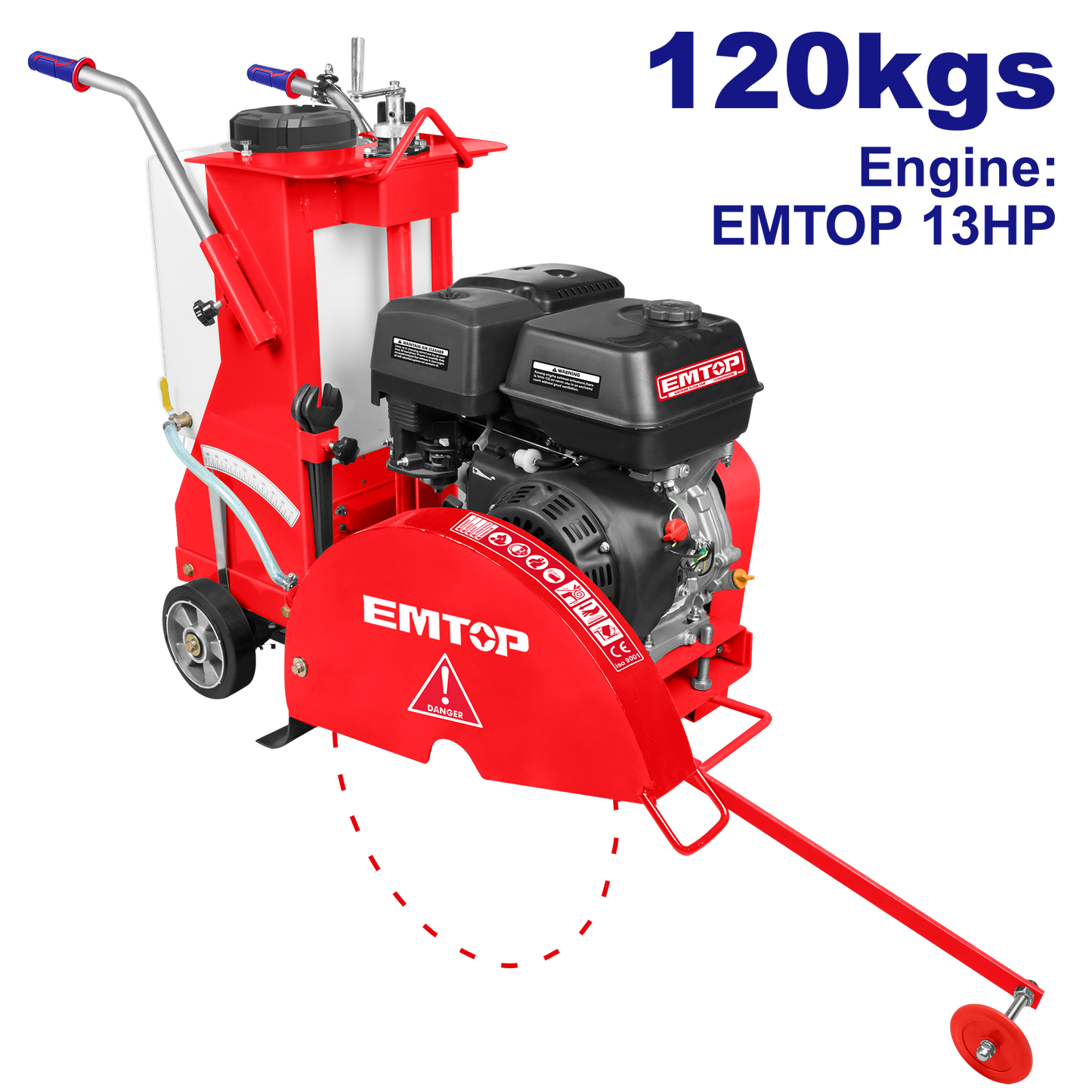 Cortadora de pavimento a gasolina de 13HP