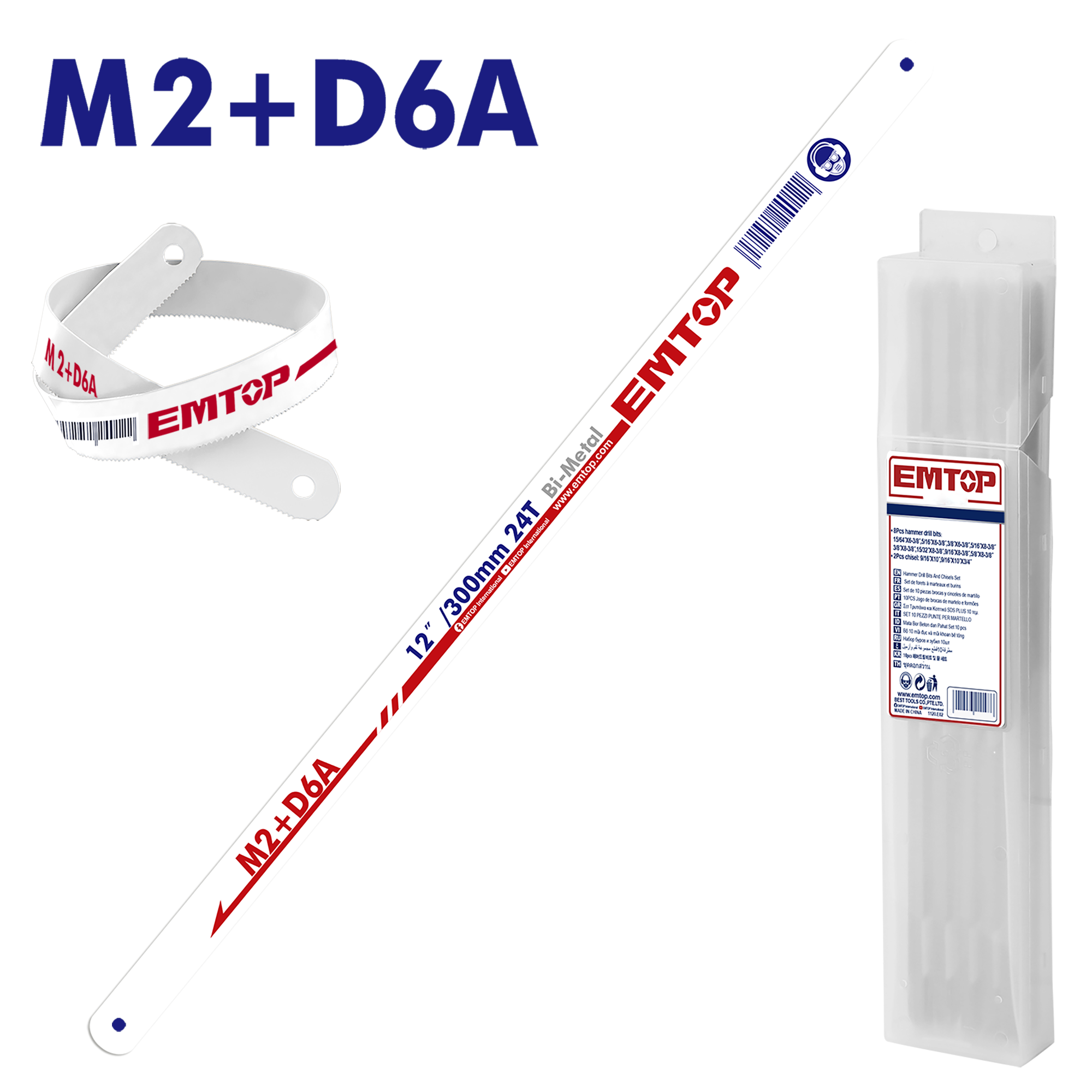 Hoja de segueta bimetal de 12”