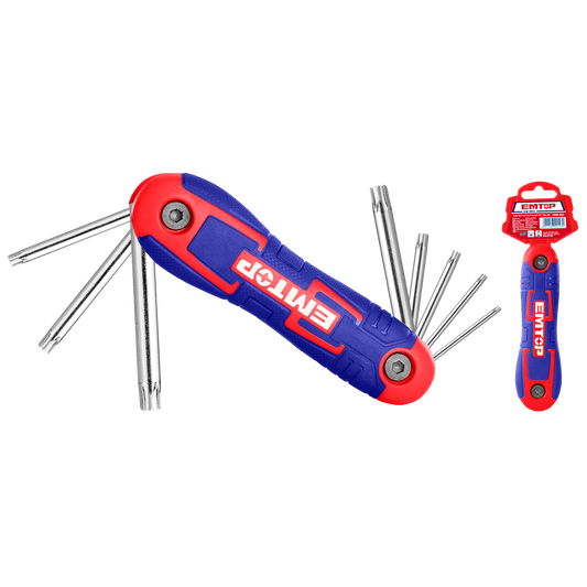 Juego de llaves torx de bolsillo