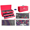 Caja de herramientas metálica 105 piezas Emtop EHTS01051
