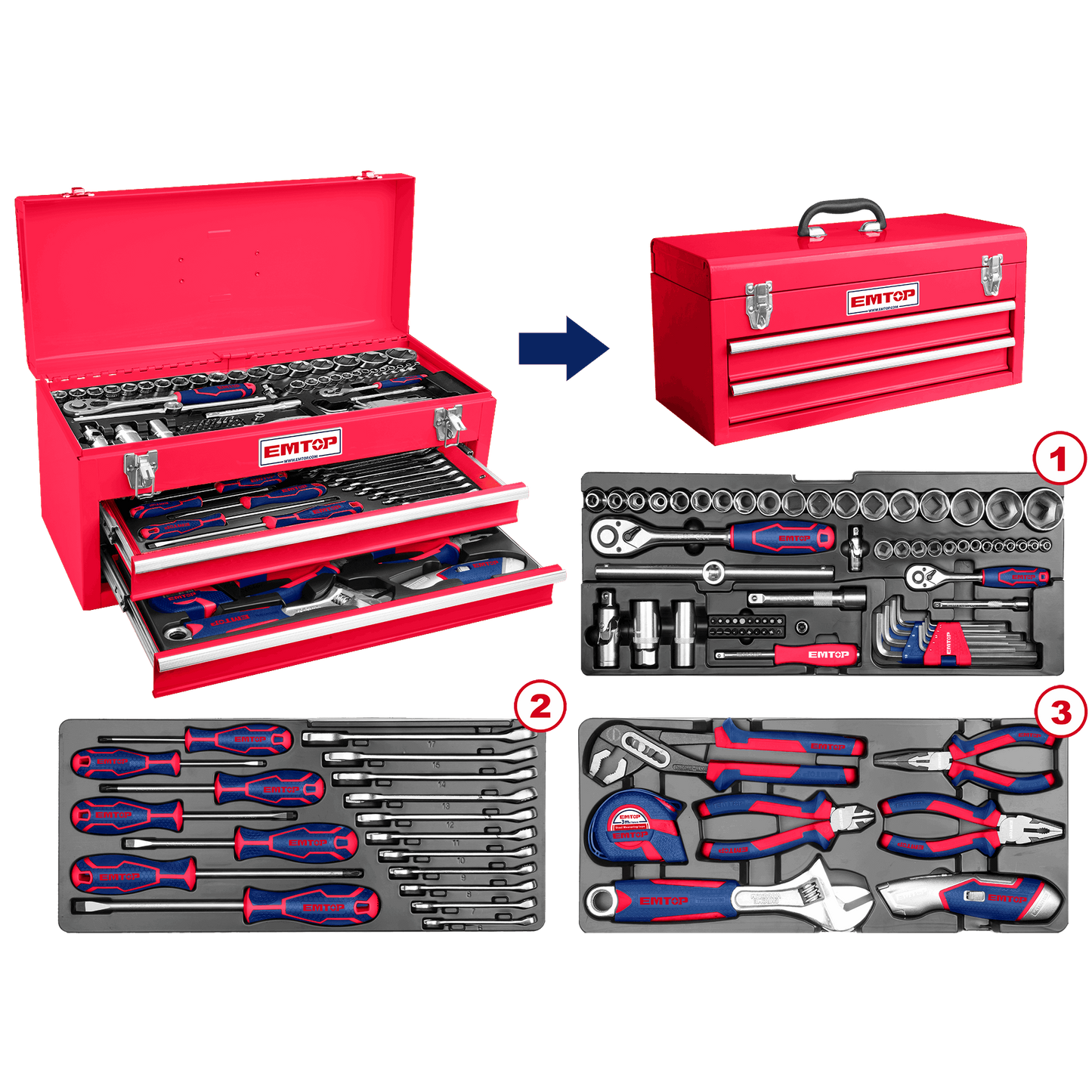 Caja con herramientas 105 piezas