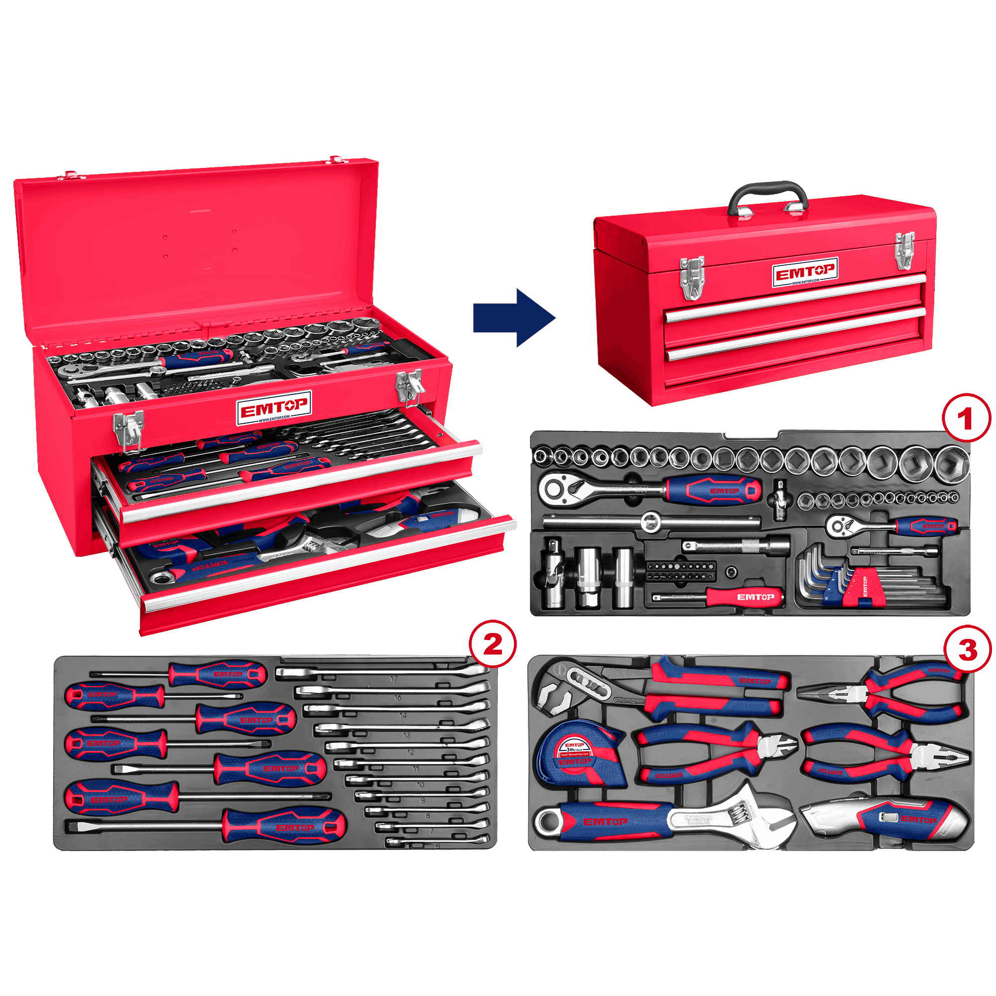 Caja con herramientas 105 piezas