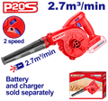 Soplador inalámbrico Emtop 20V ELAB20058