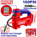 Compresor de aire inalámbrico 20V 160psi con pantalla Emtop ELAC2012