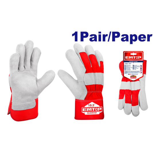 Guantes de cuero Emtop ELGV0101