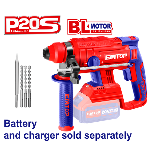 Rotomartillo industrial inalámbrico SDS PLUS de 1350rpm