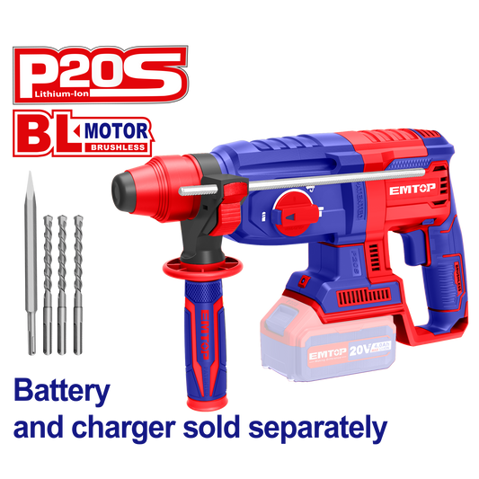 Rotomartillo industrial inalámbrico SDS PLUS de 1100rpm