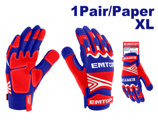 Guantes de trabajo de seguridad mecánica USO INDUSTRIAL Emtop EMGV0101XL