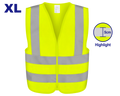Chaleco reflectante amarillo fluorescente Emtop EMRV1802 (Talla XL)