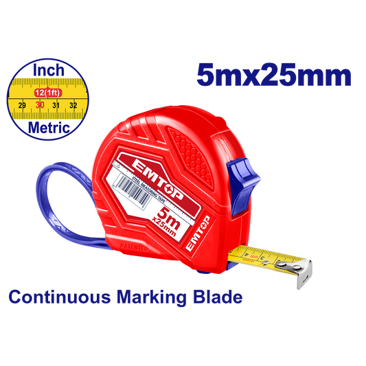 Cinta métrica de acero 5M x 25mm