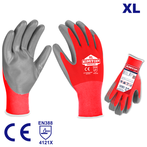 Guantes de nitrilo EMTOP ENGV0102 para uso en ambientes de poco aceite
