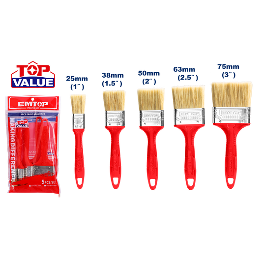 Juego de 5 brochas para pintar