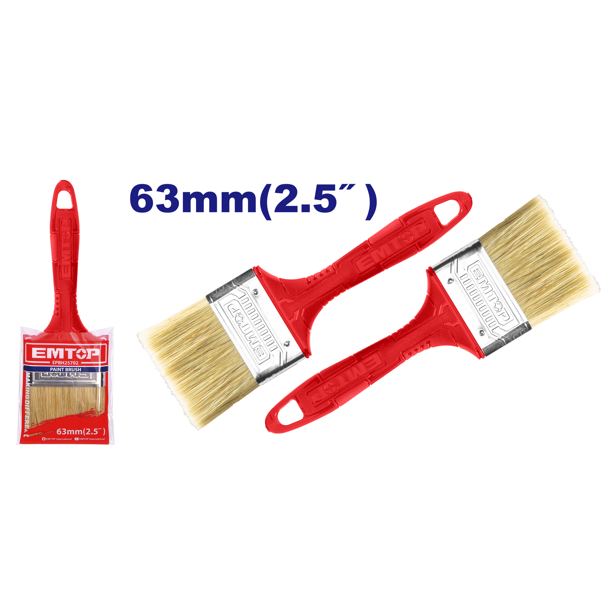 Brocha de 2.5” Emtop EPBH25702