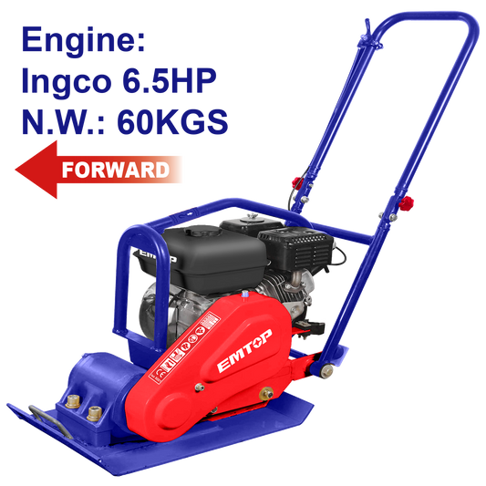 Compactador de placa a gasolina de 6.5HP