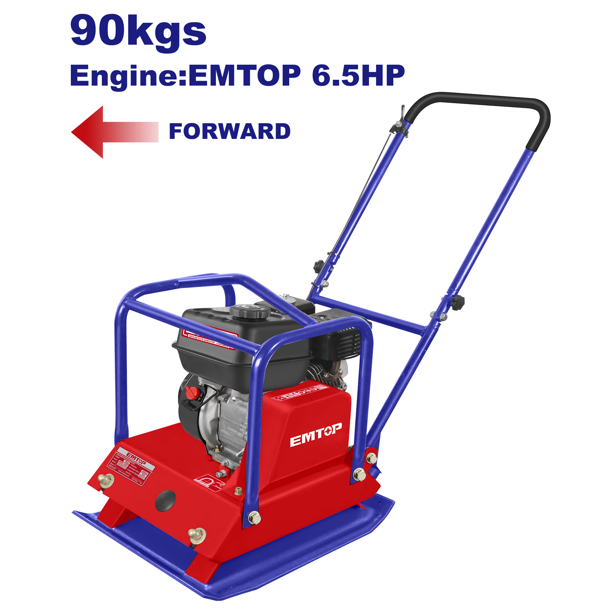 Compactador de placa a gasolina de 6.5HP