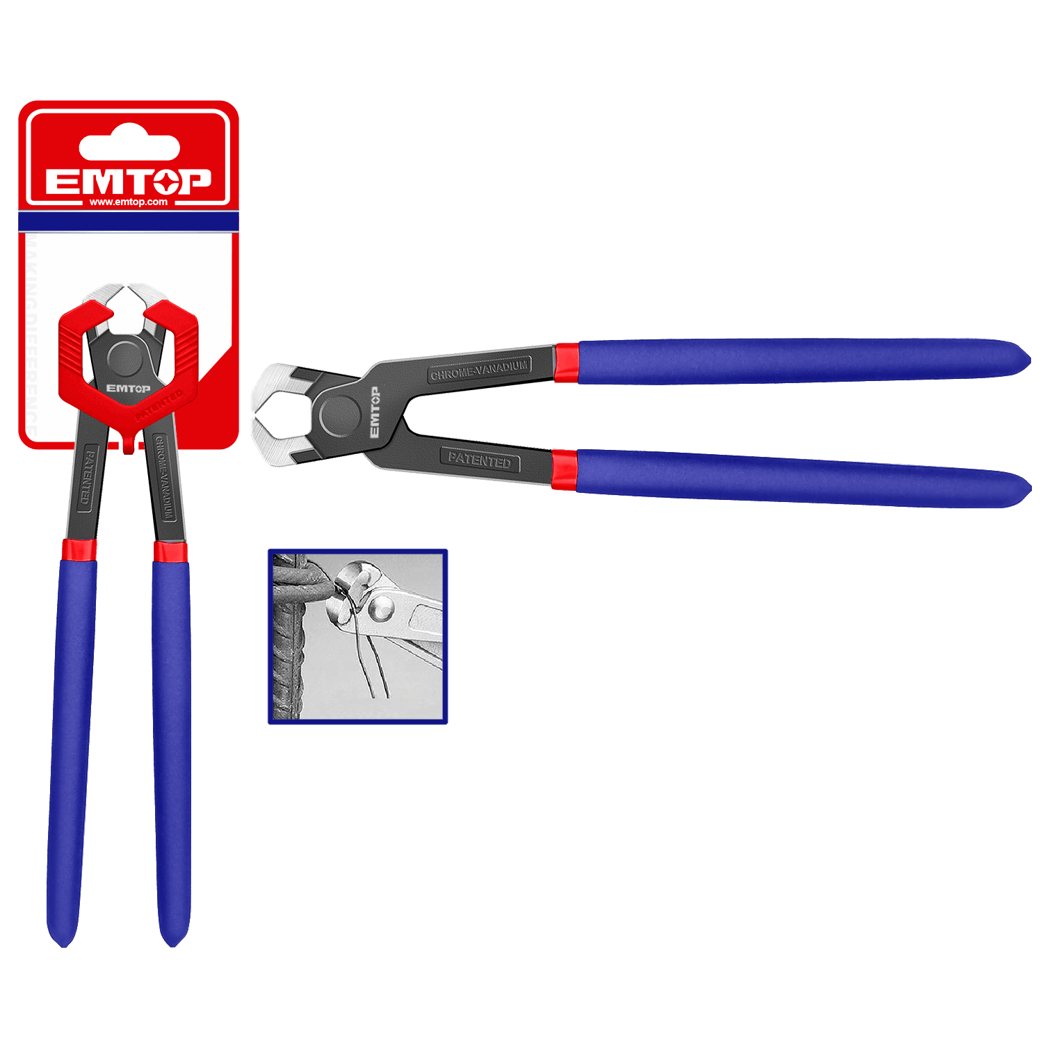 Alicate de corte frontal de 9“ EMTOP EPLRR0921