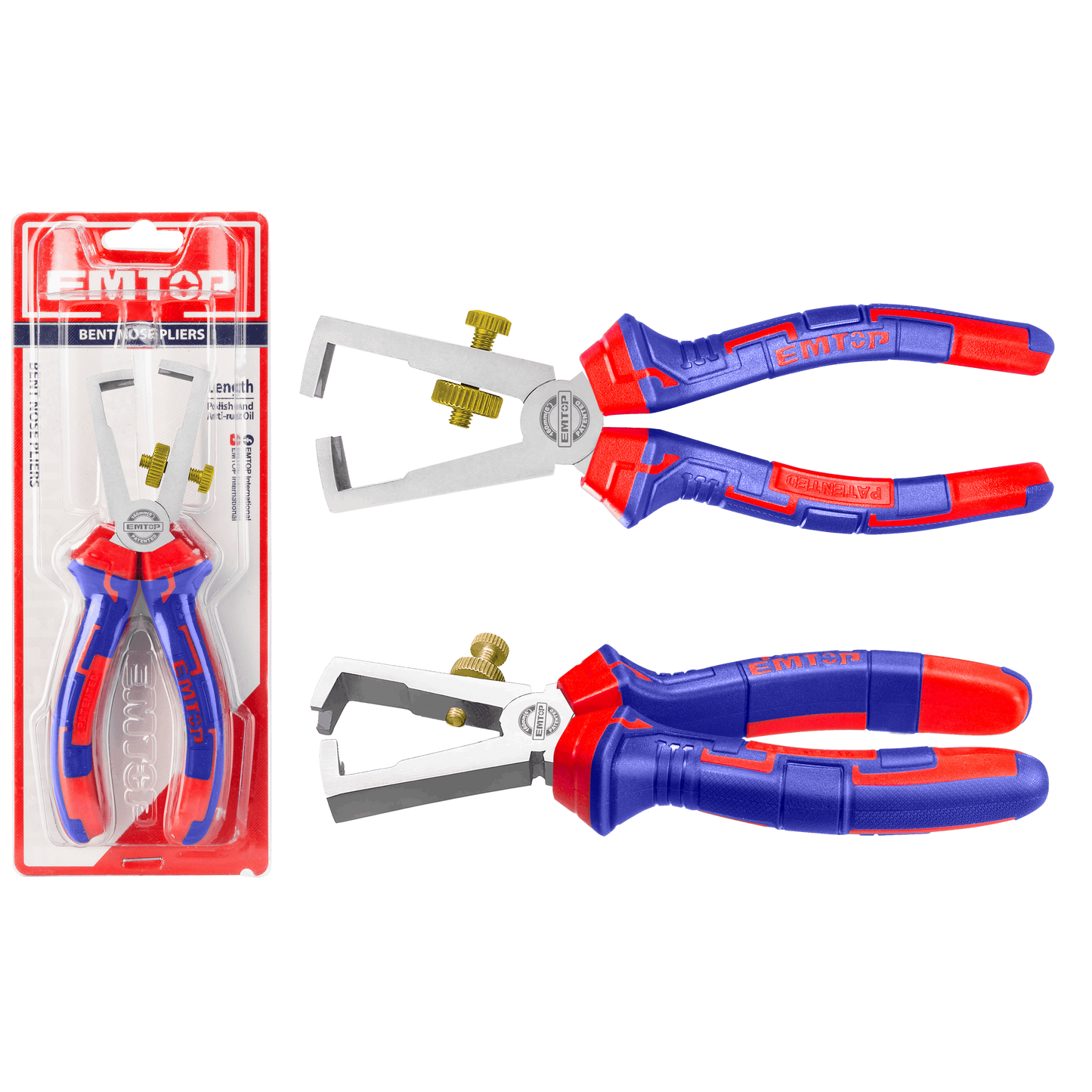 Alicate pelacable tipo V de 6” EMTOP EPLRW0611