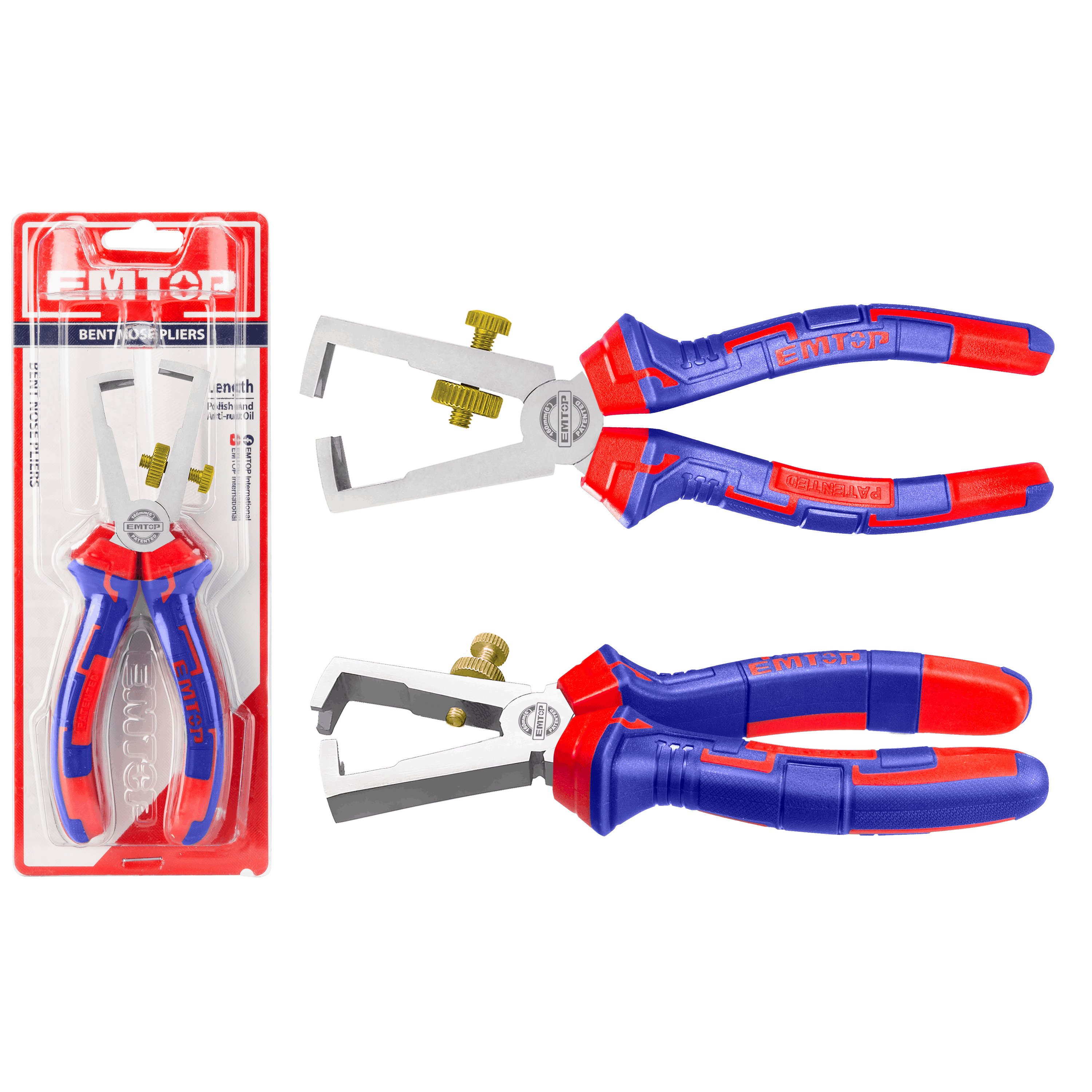 Alicate pelacable tipo V de 6” EMTOP EPLRW0611
