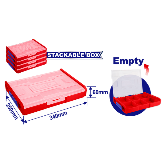 Caja de almacenamiento apilable – EMTOP EPTBV01