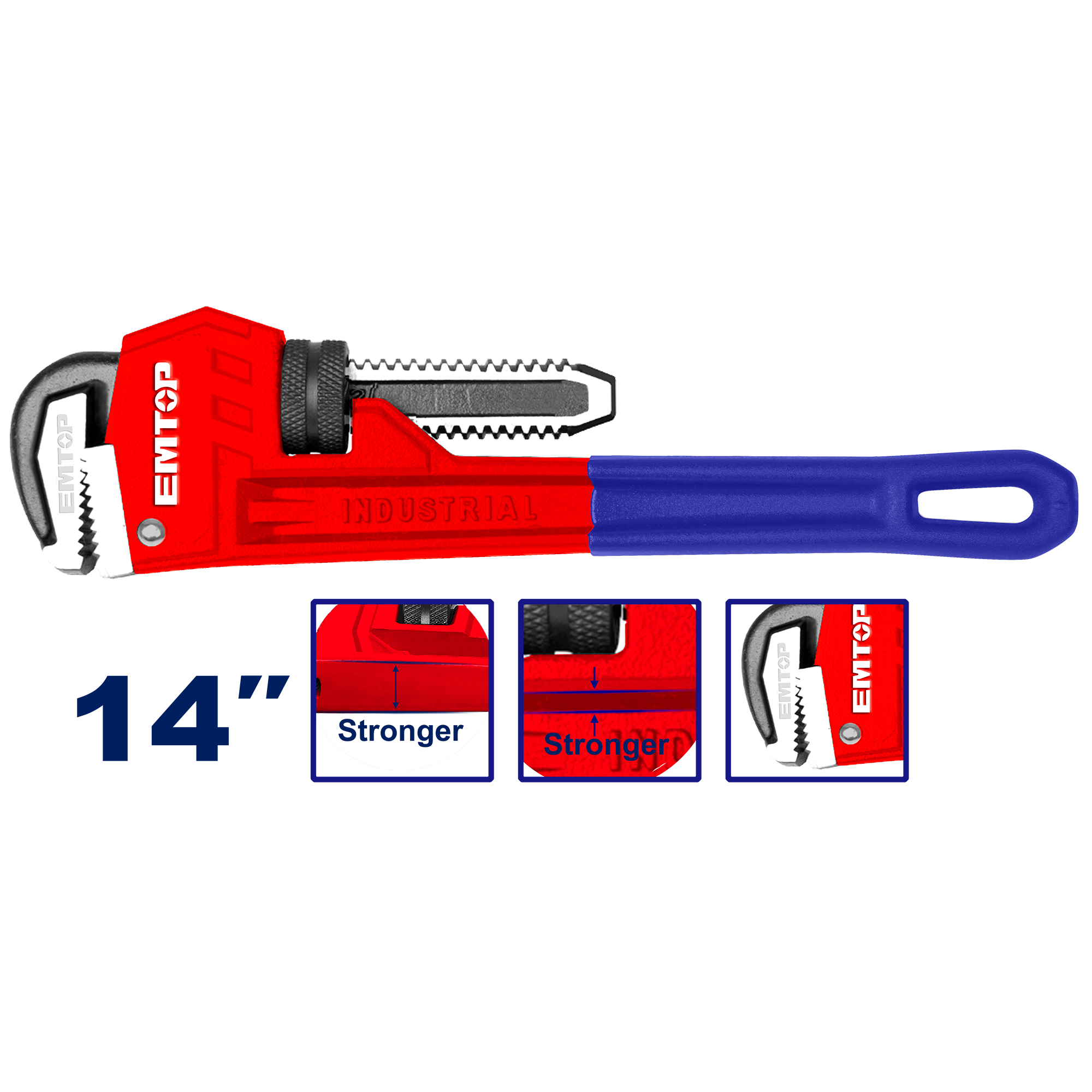 Llave de tubo de 14 pulgadas